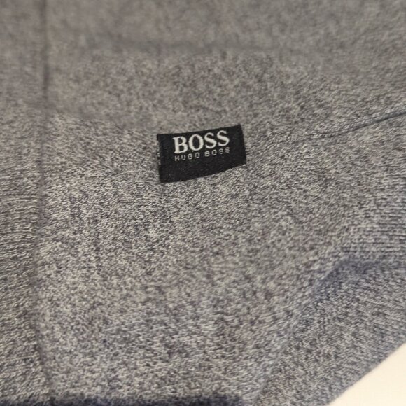 Men's Hugo Boss Gray Cowl Neck Sweater - M Like New - Picture 7 of 9